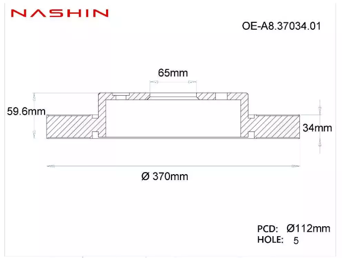 NASHIN High-Performance Floating Front Brake Discs (OEM Replacement)