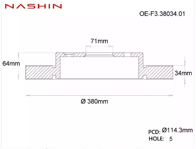 NASHIN High-Performance Floating Front Brake Discs (OEM Replacement)