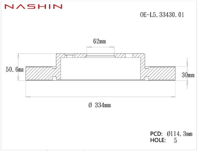 NASHIN High-Performance Floating Front Brake Discs (OEM Replacement)